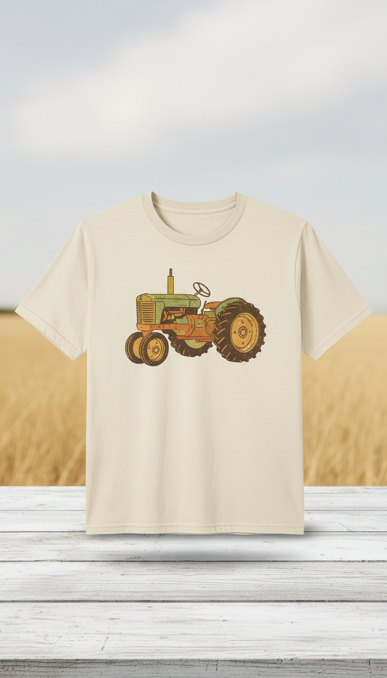 Vintage tractor unisex graphic t-shirt