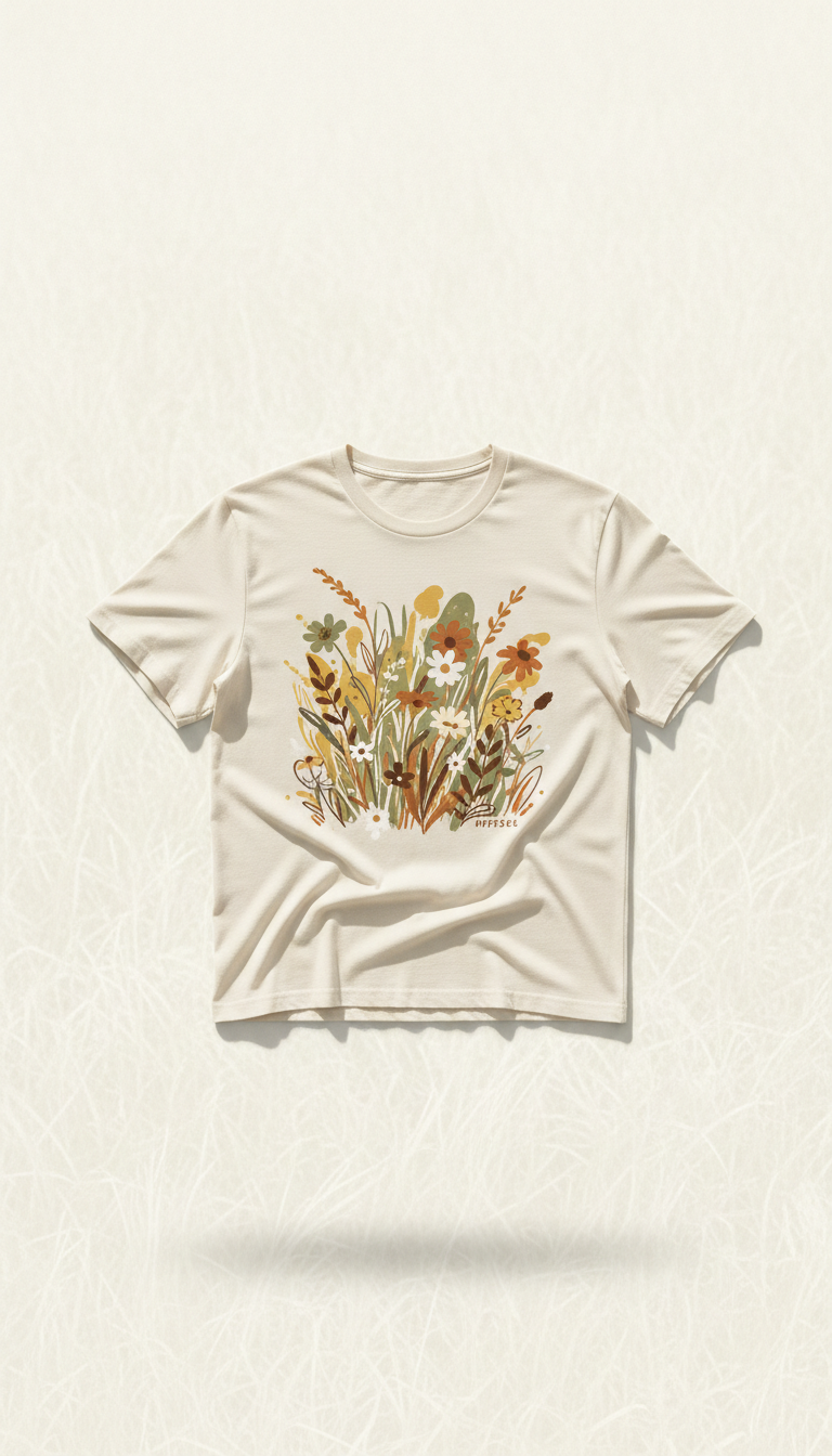 Wildflower meadow relaxed fit t-shirt